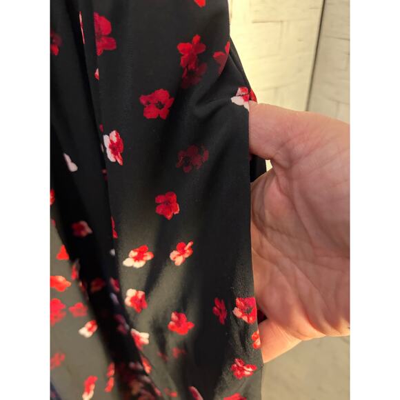 Lane Bryant women’s midi dress short sleeve floral V-neck romantic plus size ￼ - Picture 12 of 13